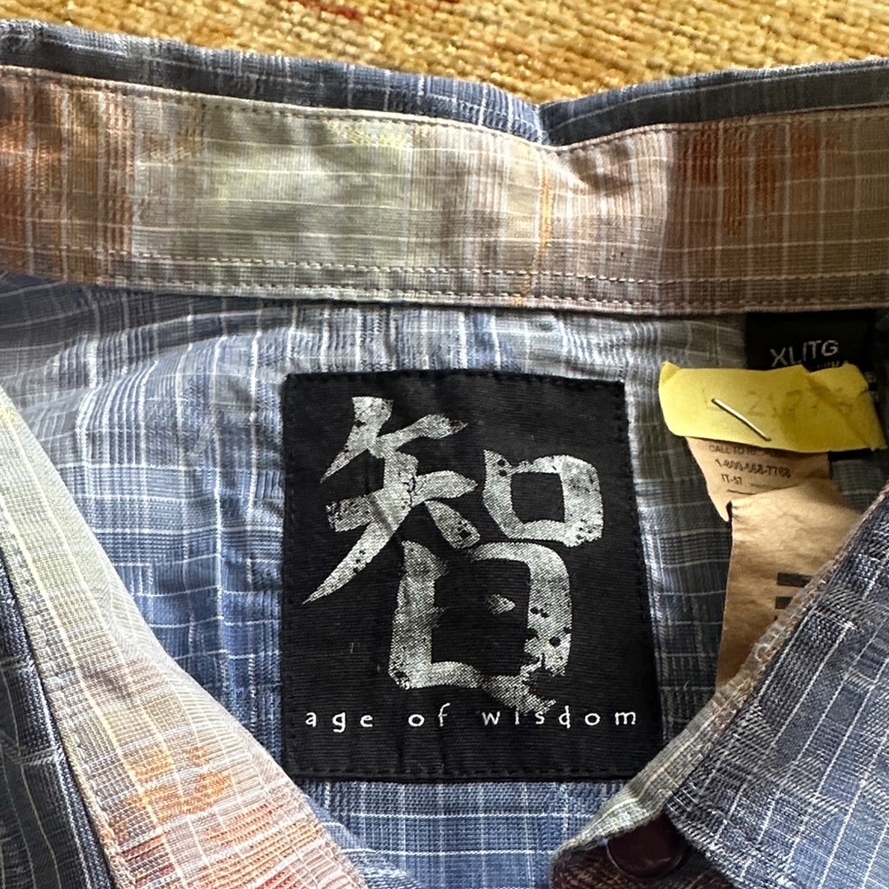 Age of Wisdom Blue Dress Shirt for Men